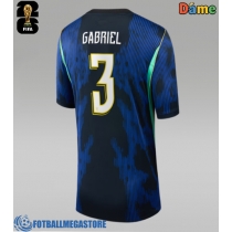 Fotballdrakt Dame Brasil Gabriel Magalhaes #3 Bortedrakt VM 2026 Kortermet